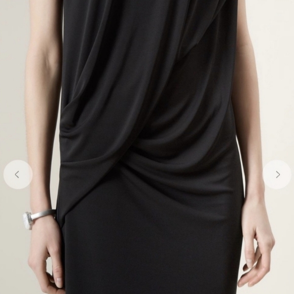 Hobbs London Black Ruched Chelsea Dress - Picture 2 of 9